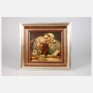 H. G. Roitzsch, Altes Ehepaar bei der Brieflektüre