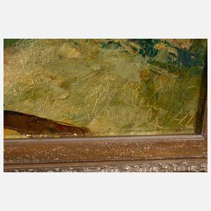 Max Scheiber, Alm in Hochgebirgslandschaft