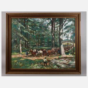 Schiffner, Holztransport im Wald