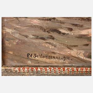 Eduard Schloemann, Schlepper im Hafen