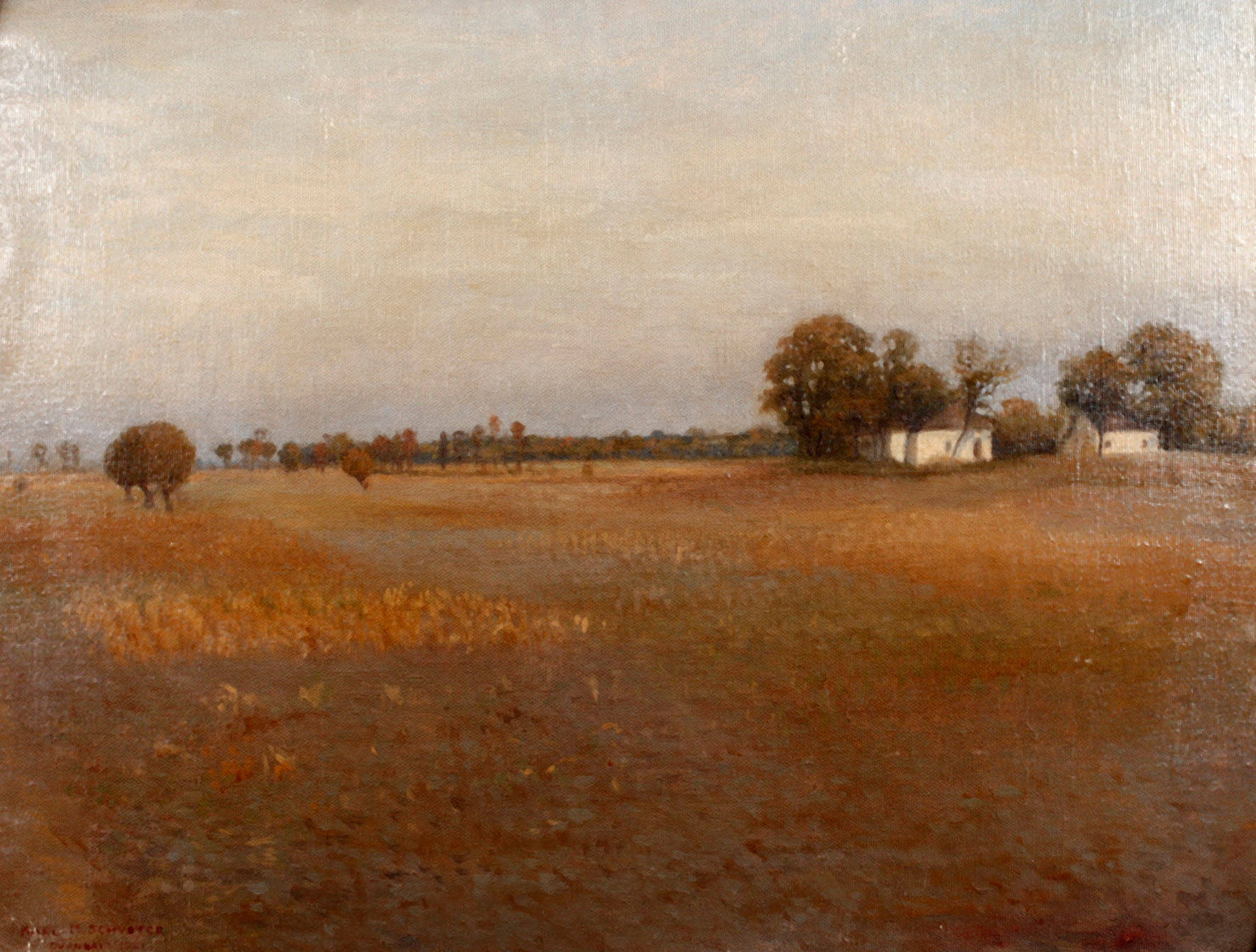 Prof. Karl Maria Schuster, Landschaft bei Dürnkrut