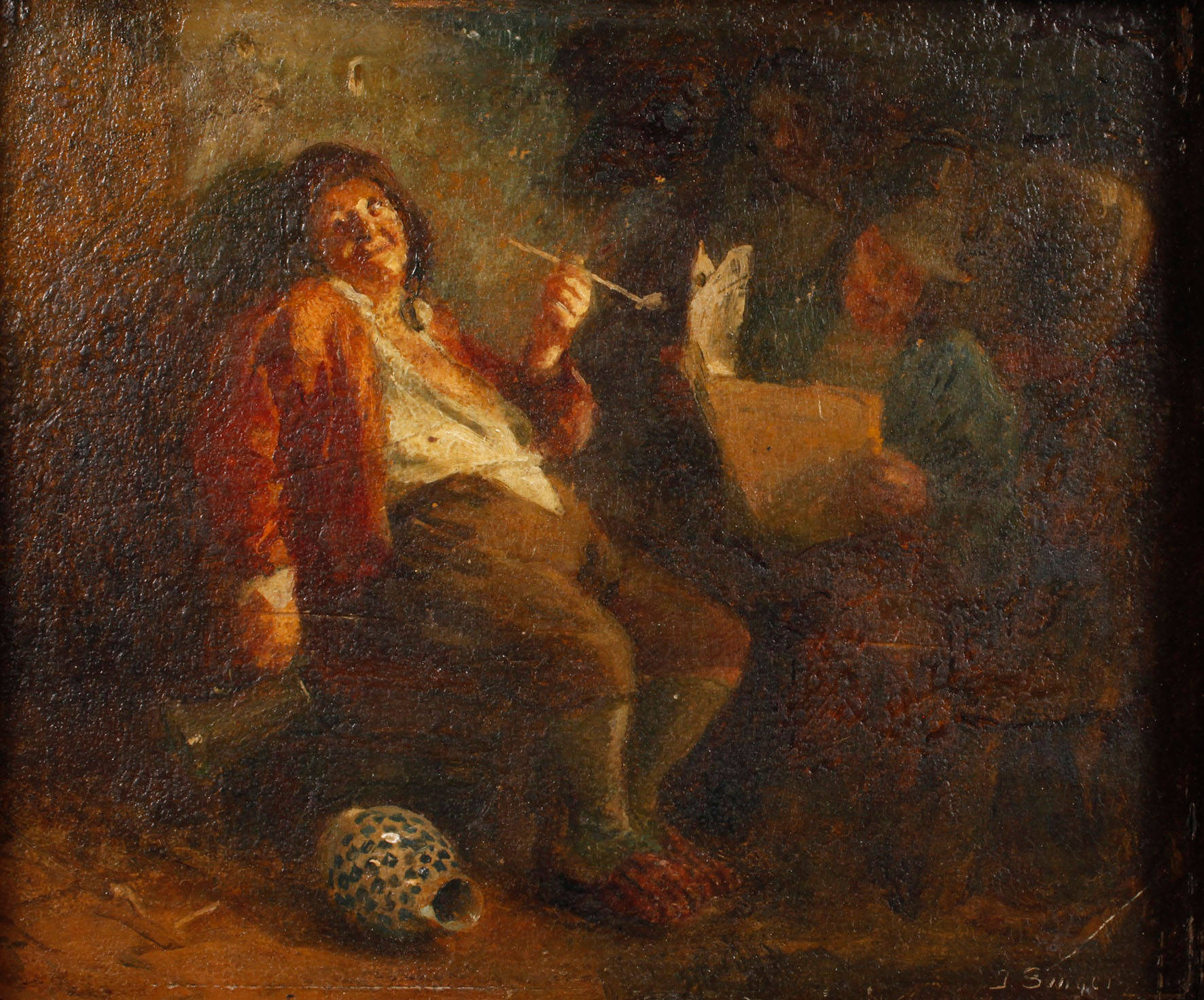 Julius Singer, attr., Zechkumpane