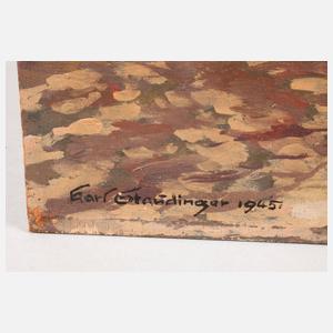 Karl Staudinger, Allee mit Ochsenkarren