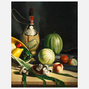 H. Swenne, Stillleben mit Chianti