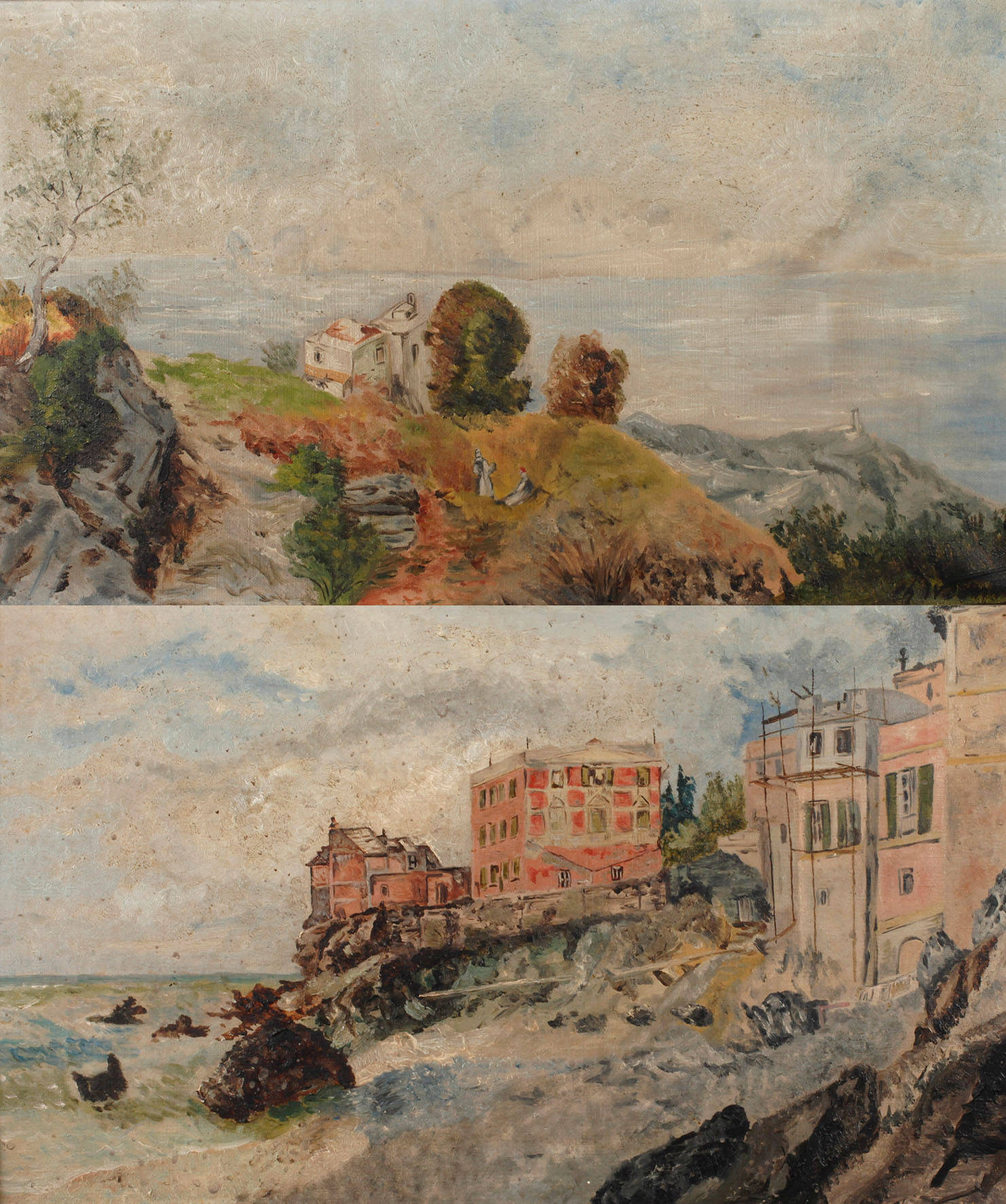 Ch. Widmann, Paar Küstenlandschaften