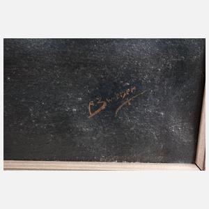 A. Zwiener, Segelschiff im Sturm