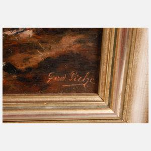 Sommerliche Gebirgslandschaft mit Burg