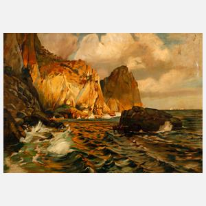 Besonnte Steilküste