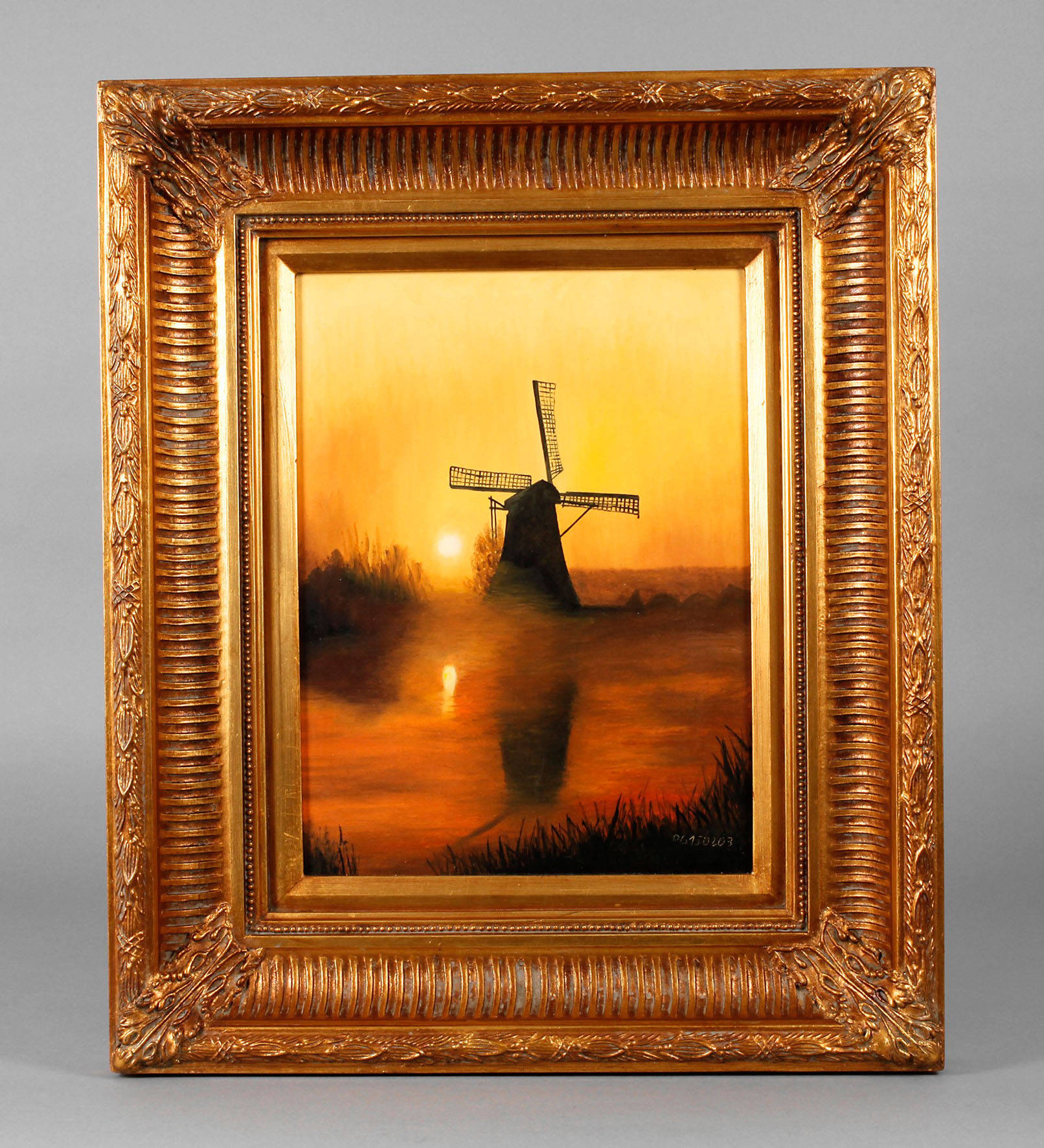 Windmühle im Abendlicht