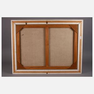 Surrealistische Stadtlandschaft am Meer