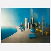 Surrealistische Stadtlandschaft am Meer111