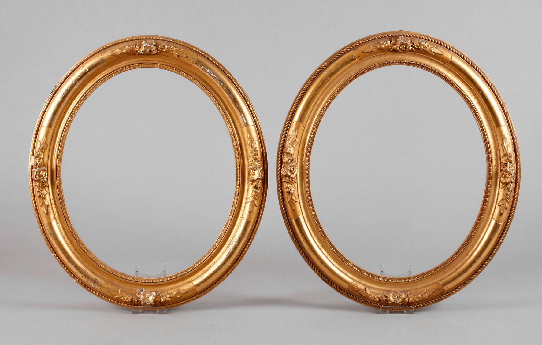 Pendant Ovalrahmen um 1860