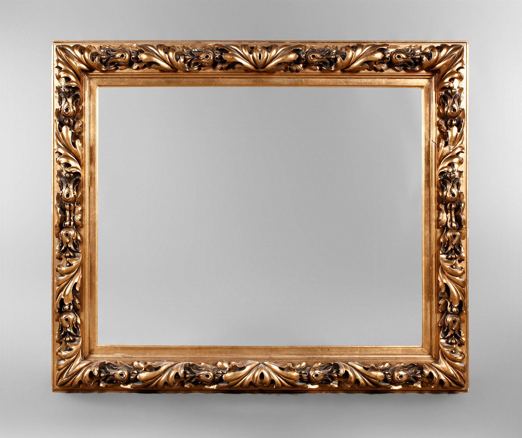 Großer Goldstuckrahmen um 1880