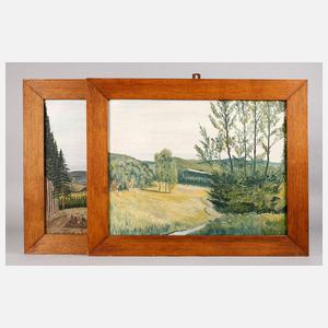 Paar Eichenleisten um 1910/20