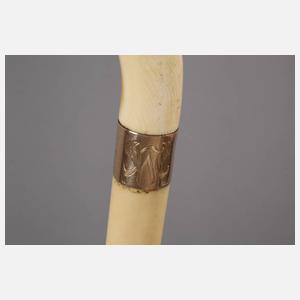 Stockgriff Elfenbein