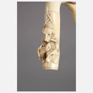 Stockgriff Elfenbein