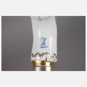 Spazierstock Porzellan