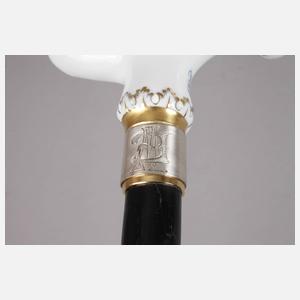 Spazierstock Porzellan