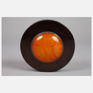 Kleine Deckeldose Bernstein