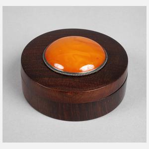 Kleine Deckeldose Bernstein