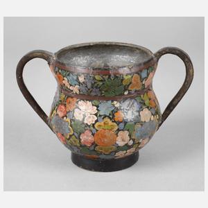 Ziervase mit Blumenmalerei