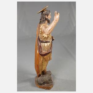Große geschnitzte Heiligenplastik