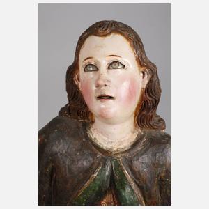 Geschnitzte Heiligenfigur