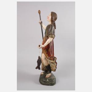 Geschnitzte Heiligenfigur