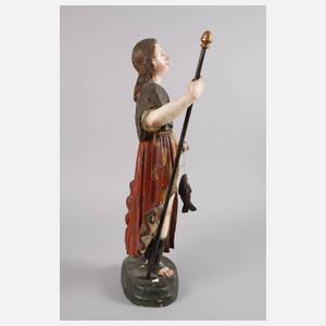 Geschnitzte Heiligenfigur
