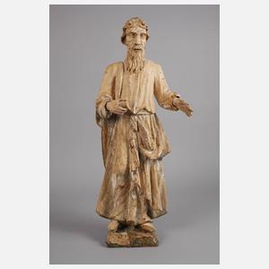 Geschnitzte Heiligenplastik