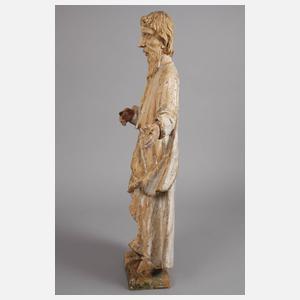 Geschnitzte Heiligenplastik