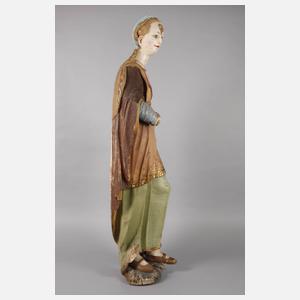 Große Schnitzerei Heilige Barbara