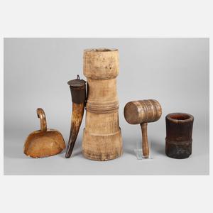 Konvolut bäuerliche Utensilien