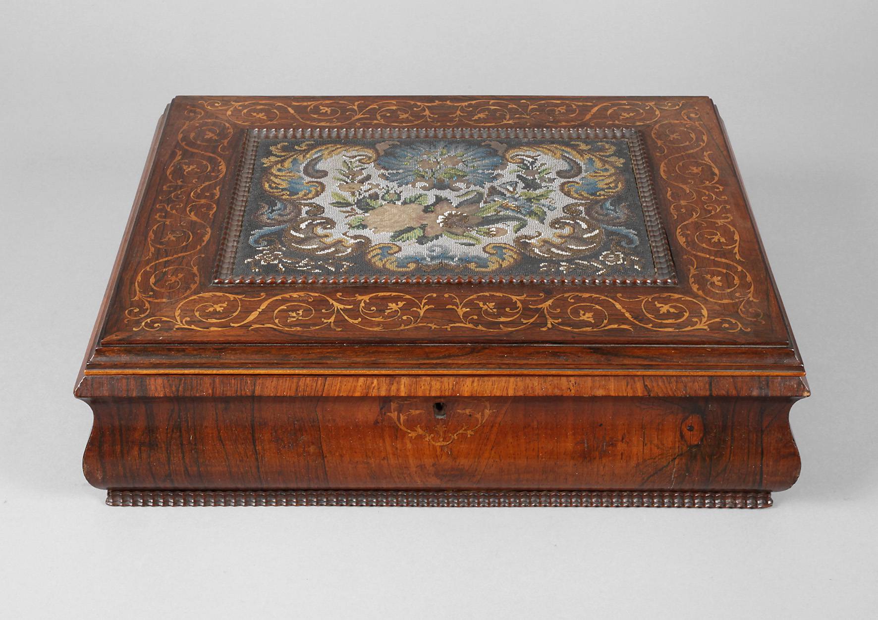 Intarsierte Schatulle Biedermeier