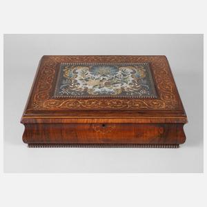 Intarsierte Schatulle Biedermeier