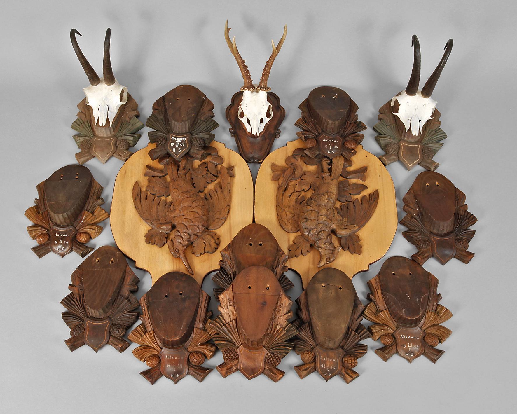 Großer Posten Jagdtrophäen