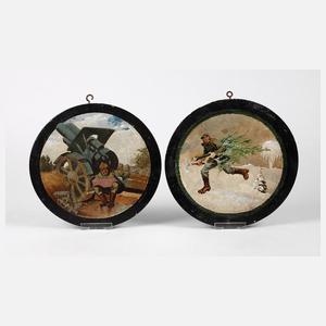 zwei Schützenscheiben