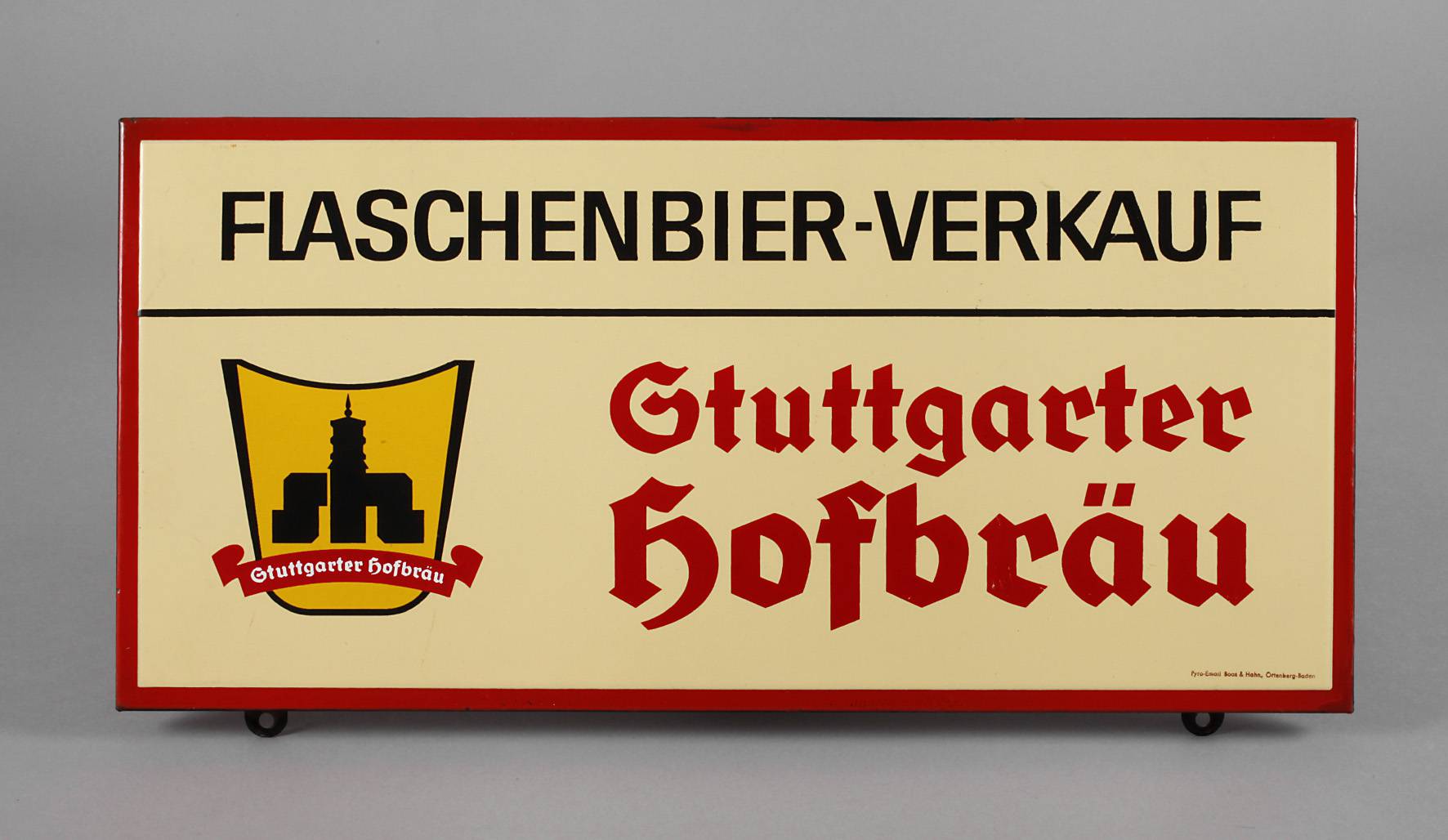 Emailschild Stuttgarter Hofbräu