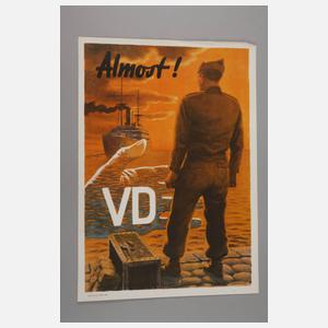 Vier Propagandaplakate