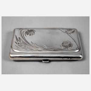 Russland Zigarettendose Silber