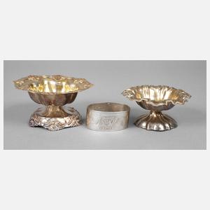 Russland zwei Salieren und Serviettenring