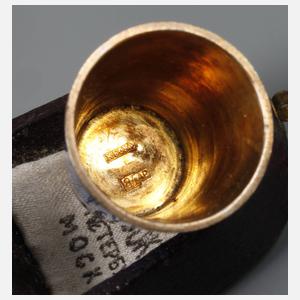 Russland feiner Fingerhut im Etui