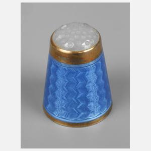 Russland feiner Fingerhut im Etui