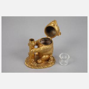 Figürliche Schreibtischgarnitur