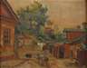 A. Pokrowski, Sommerliche Dorfansicht