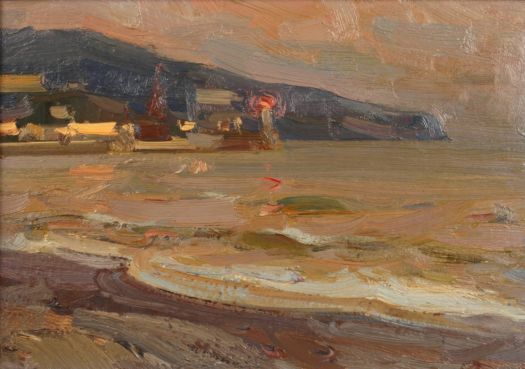 Arkady Efimowitch Strelov, ”Abend im Boot”