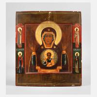 Ikone Gottesmutter des Zeichen111