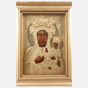 Ikone Schwarze Madonna von Tschenstochan