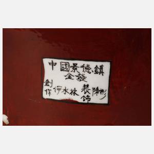 Große Porzellanfiguren Sanxing