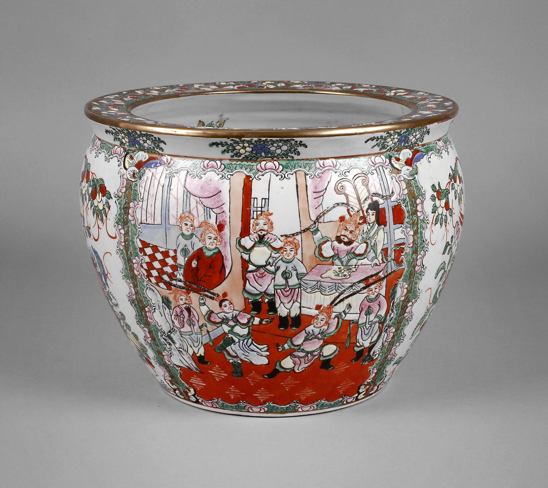 Cachepot Famille Rose